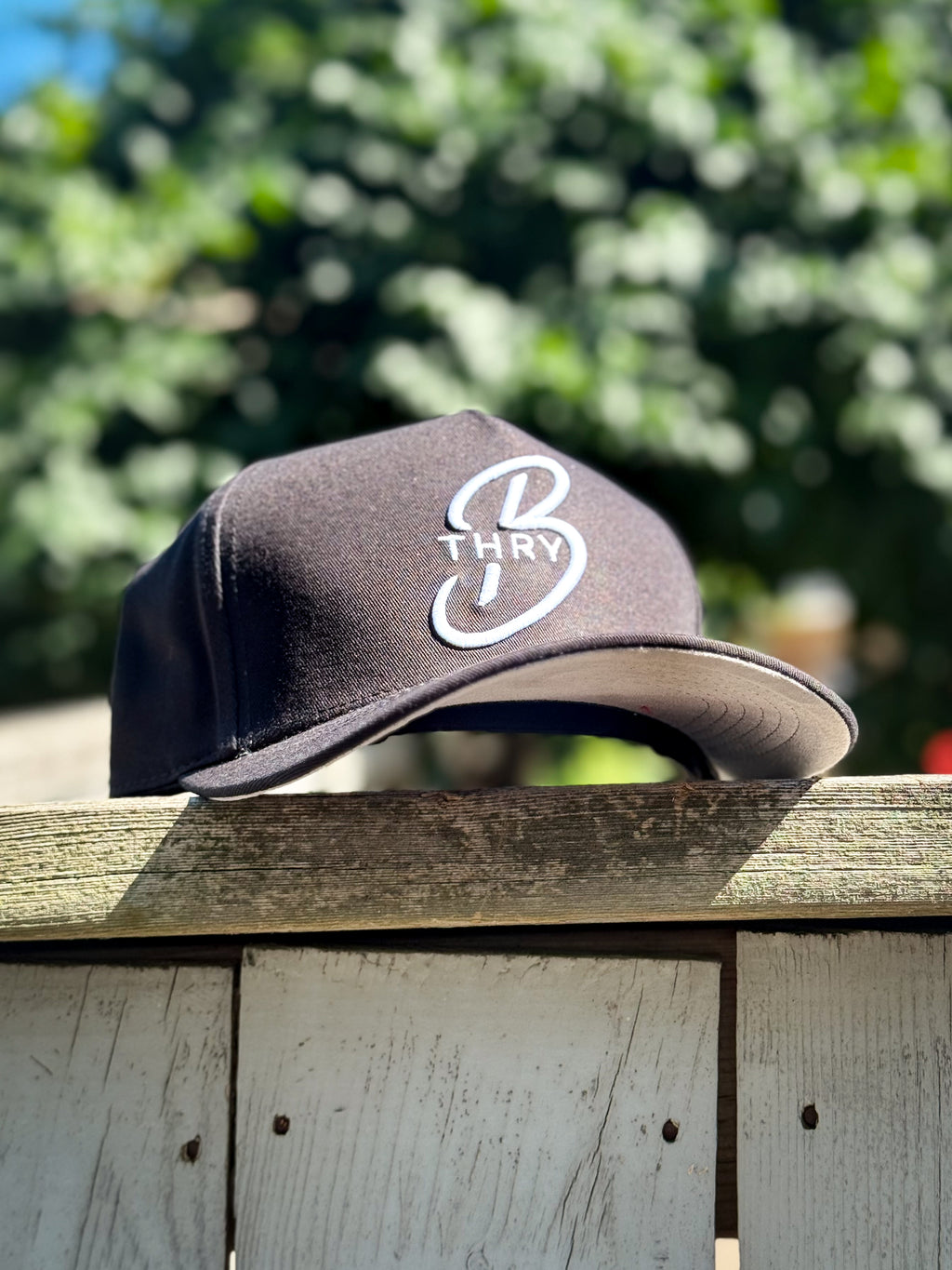 Black THRY hat lifestyle image
