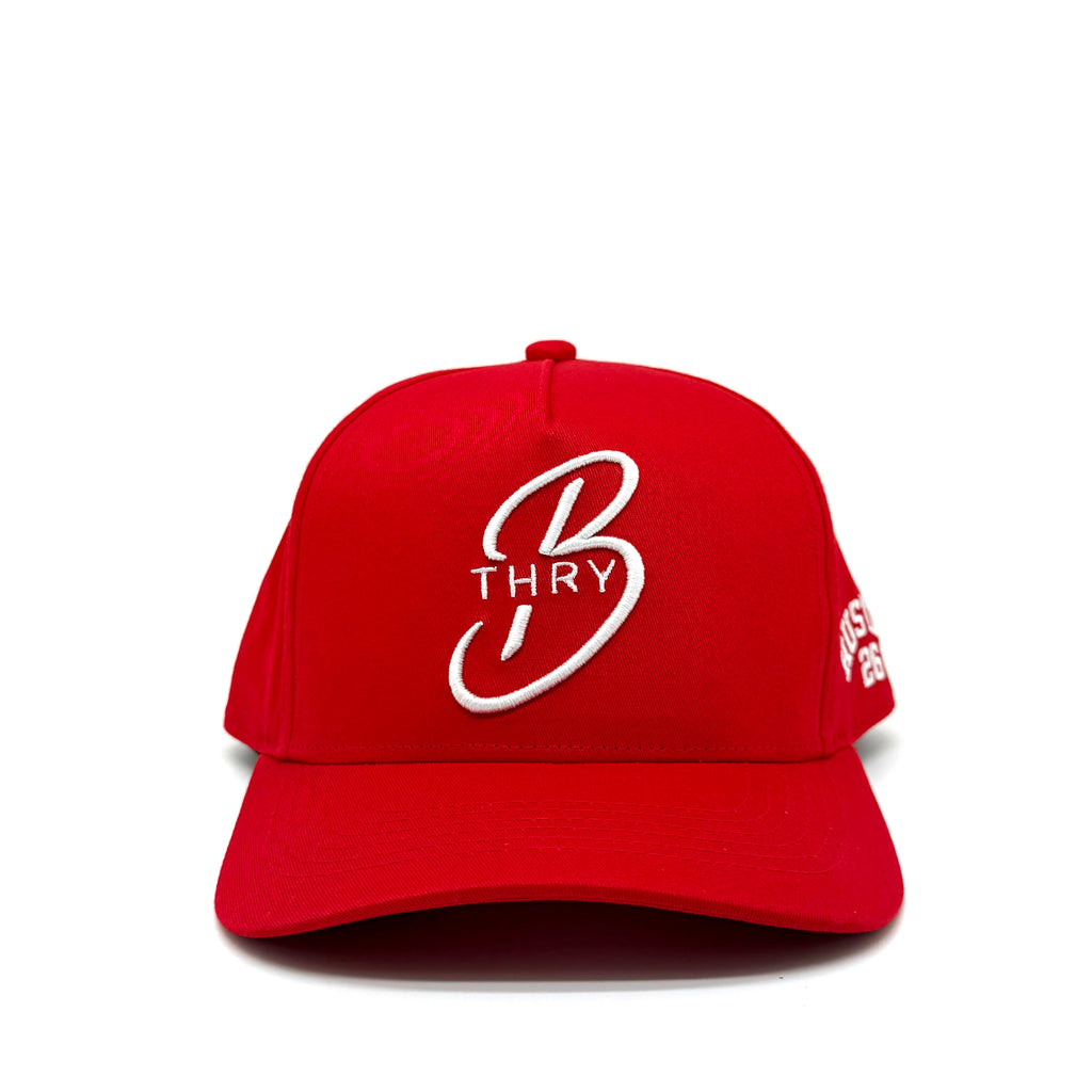 Red THRY hat product detail