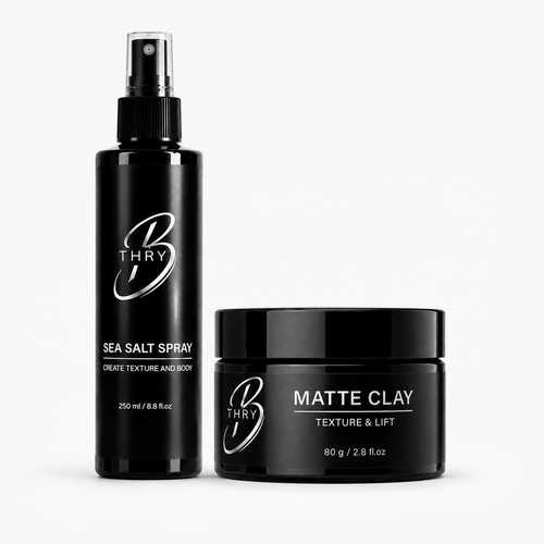 THRY Texture Routine bundle with Sea Salt Spray and Matte Clay